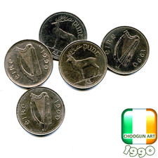 Set of (x5) IRISH 1990 PUNT