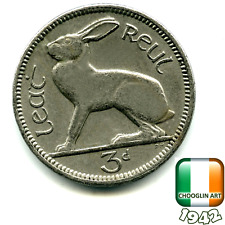 An IRISH 1942 THREEPENCE 3d