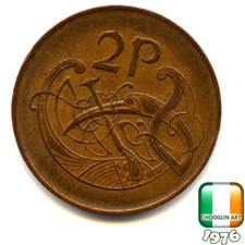 An IRISH 1976 TWO PENCE 2p