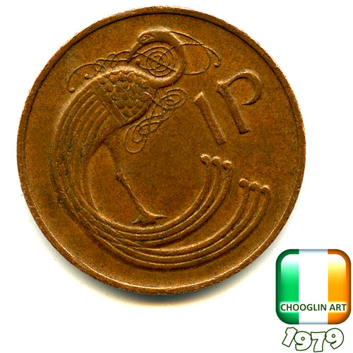 Irish 1979 penny - penny, 1p