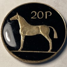 OLD IRISH 20p coin Hand