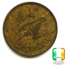 An IRISH 1946 FARTHING ¼d
