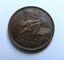 1933 Irish Farthing Coin Old