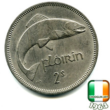 An IRISH 1964 TWO SHILLING