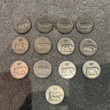 Old Irish 5p Coin Five Pence